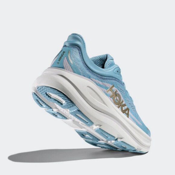women running shoes bondi 9 color blue white gold - Picture 4 of 4